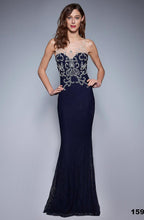 Load image into Gallery viewer, SOKY SOKA DRESS NAVY 53002-2