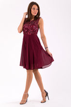 Load image into Gallery viewer, EVA&amp;LOLA  DRESS eggplant 46036-4
