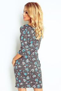 Jola - dress with pockets - flowers 40-9