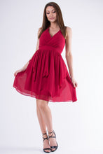 Cargar imagen en el visor de la galería, EVA &amp; LOLA DRESS burgundy 58005-3