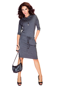 Sports dress with binding - Gray 44-1