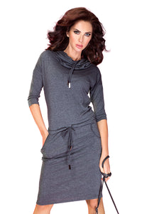 Sports dress with binding - Gray 44-1