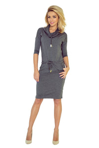 Sports dress with binding - Gray 44-1