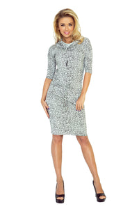 Sports dress with binding - light gray + Subtitles 44-4