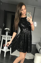 Load image into Gallery viewer, PINK BOOM  DRESS BLACK 44013-2