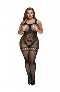 BACI BODYSTOCKING BLACK PATTERNED 50008-27