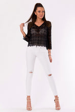 Load image into Gallery viewer, BLOUSE -BLACK 48024-2