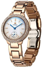 Cargar imagen en el visor de la galería, Women&#39;s Fashion Waterproof Watch Analog Quartz Watches with Stainless Steel