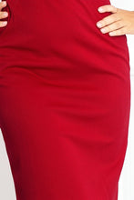 Load image into Gallery viewer, Numoco Fitted dress - bordo 53-25A
