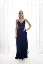 Load image into Gallery viewer, SENAT ROMANTICO  DRESS NAVY BLUE 64003-2