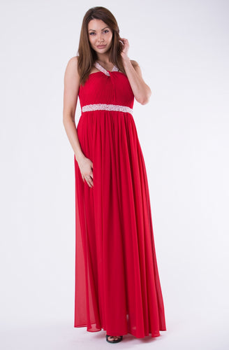 EVA & LOLA DRESS ROYAL RED 58002-2