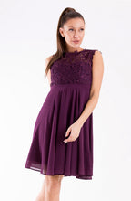 Load image into Gallery viewer, EVA &amp; LOLA DRESS plum 26012-11