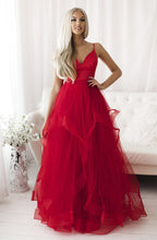 Load image into Gallery viewer, SENAT  PRINCESS DRESS RED 68001-2