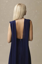 Load image into Gallery viewer, SENAT DELICATE DRESS NAVY BLUE 67002-1