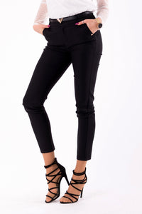 TROUSERS+BELT -BLACK 46010-2