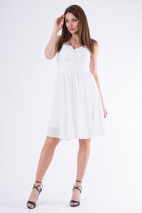 EVA & LOLA DRESS WHITE 58007-4