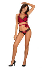 Load image into Gallery viewer, OBSESSIVE SENSUELLA TOP &amp; THONG RED 72009-1