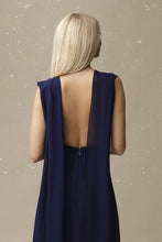 Cargar imagen en el visor de la galería, SENAT DELICATE DRESS NAVY BLUE 67002-1