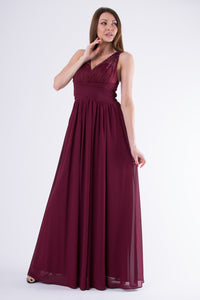 EVA & LOLA DRESS eggplant 58003-1