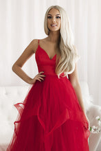 Load image into Gallery viewer, SENAT  PRINCESS DRESS RED 68001-2
