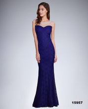 Charger l&#39;image dans la galerie, SOKY SOKA DRESS ROYAL BLUE 48004-3