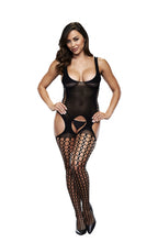 Load image into Gallery viewer, BACI BODYSTOCKING BLACK PATTERNED 50008-23