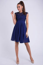 Load image into Gallery viewer, EVA &amp; LOLA DRESS COBALT 26012-7