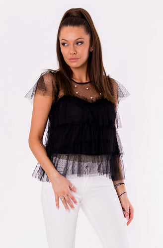 BLOUSE -BLACK 48025-1