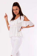 Load image into Gallery viewer, BLOUSE -WHITE 48027-2