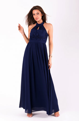 EVA&LOLA  DRESS NAVY BLUE 51009-6