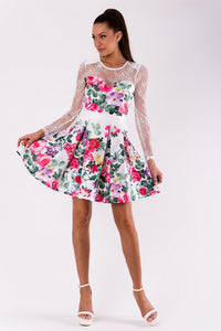 SOKY SOKA  DRESS WHITE 49008-1