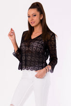 Load image into Gallery viewer, BLOUSE -BLACK 48024-2