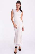 Load image into Gallery viewer, EMAMODA DRESS - WHITE cream-17005-3