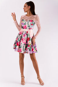 SOKY SOKA  DRESS LIGHT PINK 49008-2
