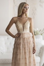Load image into Gallery viewer, SENAT FLOUNCES DRESS CREAM 66005-2