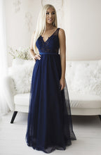Load image into Gallery viewer, SENAT SPECIAL DRESS BNAVY BLUE 64014-4