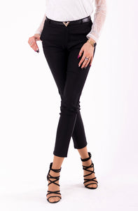 TROUSERS+BELT -BLACK 46010-2