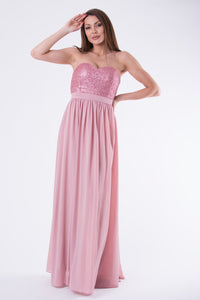 EVA & LOLA DRESS OLD PINK 58004-1