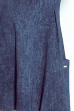Load image into Gallery viewer, Contrafold dress with pockets - dark blue jeans 99-2