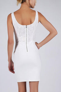 SOKY SOKA  DRESS WHITE 53018-1