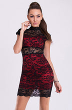 Load image into Gallery viewer, EMAMODA DRESS - RED 19005-2