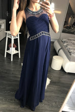 Load image into Gallery viewer, EVA &amp; LOLA DRESS NAVY 44003-2