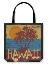 Load image into Gallery viewer, Tote Bag, Hawaii Tropical Beach Tshirt