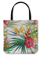 Load image into Gallery viewer, Tote Bag, Tropical Pattern