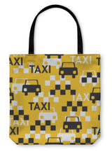 Cargar imagen en el visor de la galería, Tote Bag, Taxi Pattern