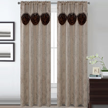 Load image into Gallery viewer, Lucia Jacquard Rod Pocket Panel with Attached