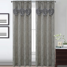 Load image into Gallery viewer, Lucia Jacquard Rod Pocket Panel with Attached