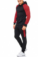 Cargar imagen en el visor de la galería, SWEAT SUIT MAN- BLACK-RED 47008-1