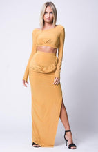 Load image into Gallery viewer, Side Slit Maxi Skirt Set