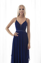 Load image into Gallery viewer, SENAT ROMANTICO  DRESS NAVY BLUE 64003-2
